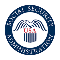image 3 Official Social Security Administration emblem with eagle and USA text.